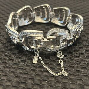 Vintage Monet Silver Tone Bracelet